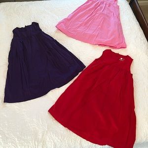 Set of 3 Primary girls swing dresses